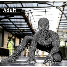 (L) Black Venom Spideing Halloween Cosplay Kostüm Erwachsene-r