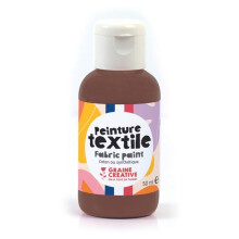 Textile paint 50 ml - chocolate