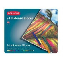 Blocchi di colore - Derwent - Inktense - Scatola di 24 - Multicolore - Pigmenti