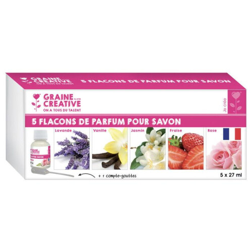 Graine Créative - Saippuatuoksu 5 pulloa + pipetti