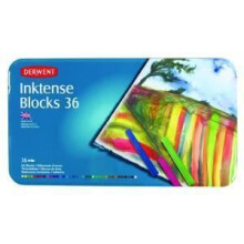 Blocchi di colore - Derwent - Inktense - Scatola da 36 - Multicolore - Misto