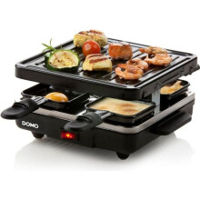 Raclette-laitein DOMO - DO9147G - Jopa 4 henkilöä - Tarttumattomuuspinnoite - 600W