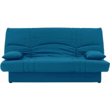 Divano letto clic clac 3 posti - Tessuto Blu canard - L 190 x P 92 cm - DREAM - Stile Contemporaneo