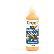 Tinta para janela reposicionável Creall Glass 80 ml - ouro