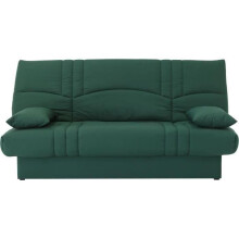 Divano letto clic clac 3 posti - Tessuto Verde foresta - L 190 x P 92 cm - DREAM - Stile Contemporaneo