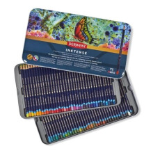 Pastelli a colori acquerellabili - Derwent - Inktense - Set di 72 - Qualità professionale - Misto