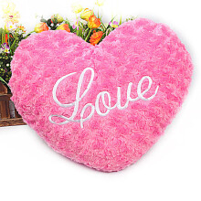 (Red) Heart Couple Cushion Heart-shaped
