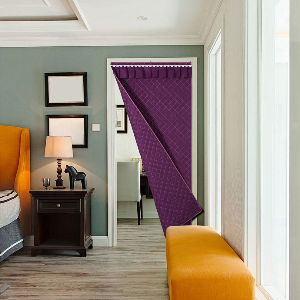 (B) Thermal Insulated Door Curtain Fits Door Blocks Cold Retains Winter Warmth Upgraded Cloth Filled With Thicken Door Cover For Winter-image-OPC-PK9B6SX-NEW