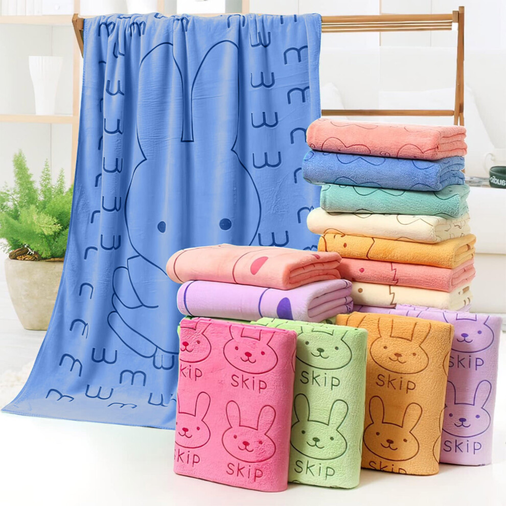 (D) 70X140CM Microfiber Bath Towel Beach Towel Absorbent Dry Large Towel Printed Swimming Bath Towel-image-OPC-PK9B6XB-NEW