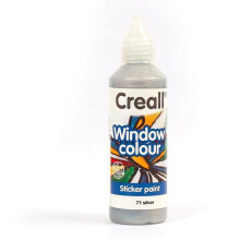 Tinta para janela reposicionável Creall Glass 80 ml - prata