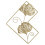 Gold Leaf Metal Wall Decor Iron Wall Decoration 2