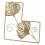 Gold Leaf Metal Wall Decor Iron Wall Decoration 6