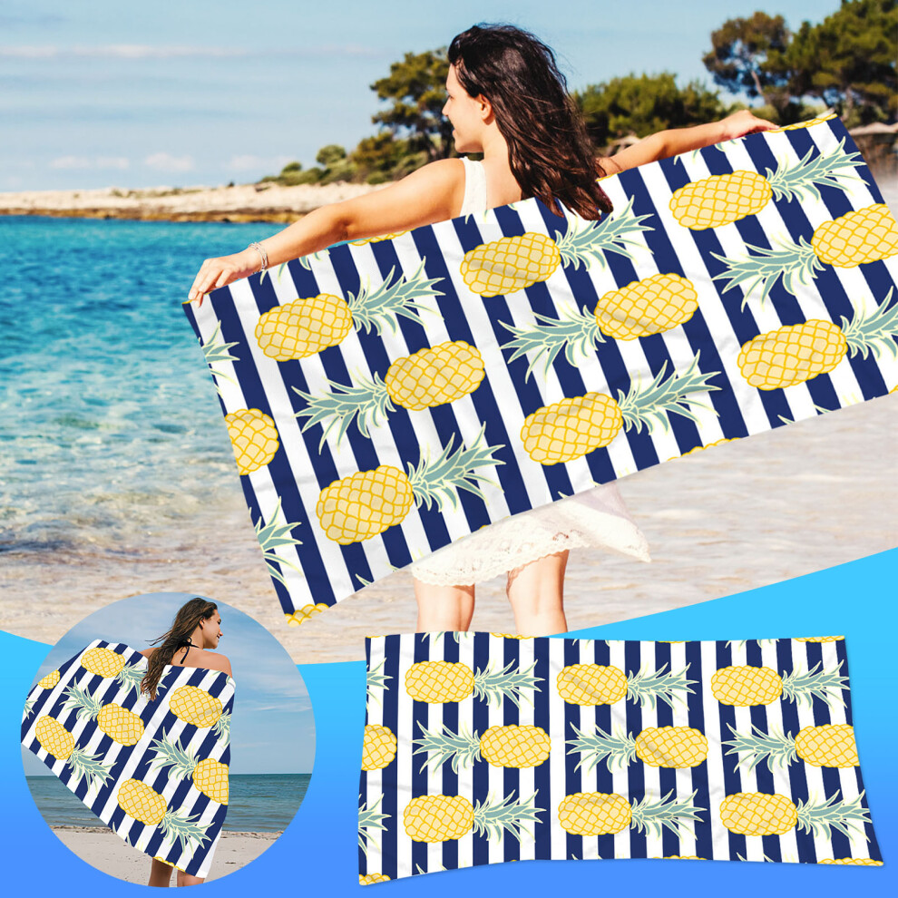 (Multicolor) Microfiber Beach Towel Super Colorful Bath Towel Sandproof Beach Blanket Multi-Purpose Towel For Travel Swimming Pool-image-OPC-PK9B8B6-NEW