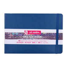 Carnet Croquis - 21 x 14,8cm - 80 arkkia - 140g - tummansininen - Royal Talens