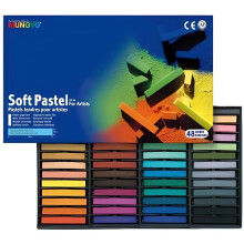 Dry pastel - Mungyo - Box of 48 - Multicolored - 1 cm - Extra soft