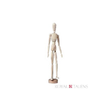 Puu-nukke - Naisten malli - 30cm - Piirustus - Maalaus - Royal Talens