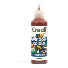 Tinta para janela reposicionável Creall Glass 80 ml - marrom