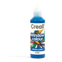 Tinta para janela reposicionável Creall Glass 80 ml - azul escuro