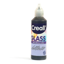 Tinta para janela reposicionável Creall Glass 80 ml - preta