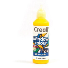 Tinta para janela reposicionável Creall Glass 80 ml - amarelo limão