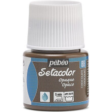 Peinture tissu - PéBéo - Setacolor opaque - Chocolat - 45 ml - Mixte