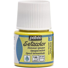 Peinture tissu - Pébéo - Setacolor opaque moire jaune riche - 45 ml - Effet brillant - Iridescent