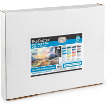 Kit de pintura - PANPASTEL - Conjunto Darlow Sky, Land Sea - 20 cores - Ferramentas Sofft - Feito nos EUA
