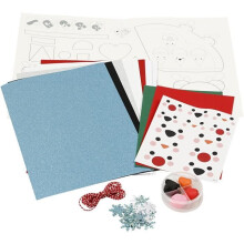 Set di artigianato in carta per decorazioni natalizie Creotime 6 pezzi