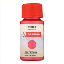 Peinture pour textile - rouge nacré - Talens Art Creation - 50ml