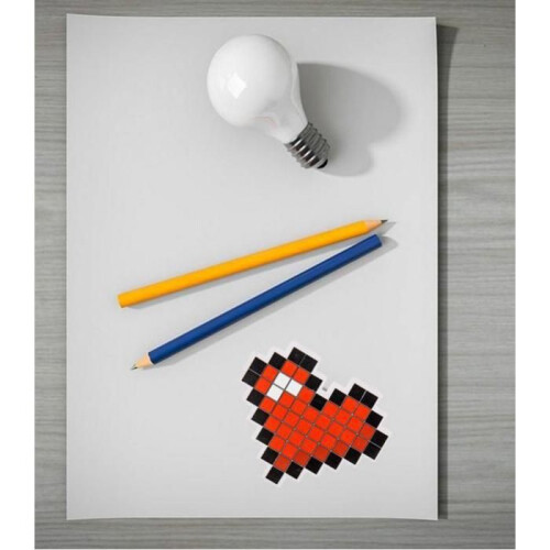 Gomme Coração Pixel - Presente Maestro - Decoração de escritório 1