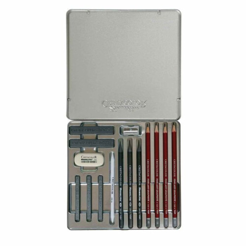 Cretacolor Fine Arts Box 15 graphite items - Silver Box