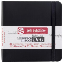 Viivainsin 12x12cm - 80g - 80 arkkia - musta - Royal Talens