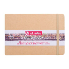 "Carnet Croquis - 21 x 14,8cm - 80 arkkia - 140g - kraft - Royal Talens"