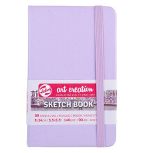 Carnet de Croquis 9x14 cm - 80 hojas - 140g - Violeta Pastel - Royal Talens
