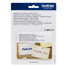 Carte ScanNCut SDX polices de caractères de calligraphie - Gothique &amp; Onciale