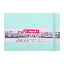 Carnet Croquis - 21 x 14,8 cm - 80 hojas - 140 g - verde menta - Royal Talens