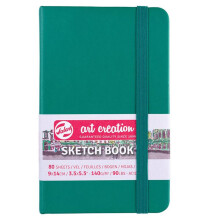 Carnet Croquis 9x14 cm - 80 arkkia - 140g - Metsävihreä - Royal Talens