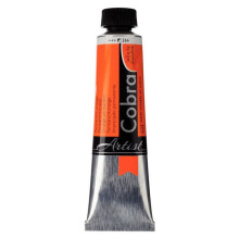 Oil Paint - Cobra - Permanent Orange - Tube 40ml - Watermixable - Artists