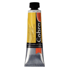 Oil paint - Cobra - Watermixable - Medium transparent yellow - 40ml tube - S3