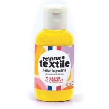 Peinture pour textile 50 ml - jaune