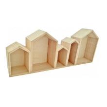 Puinen hylly 5 lohkoa koti 50 x 8 x 20 cm