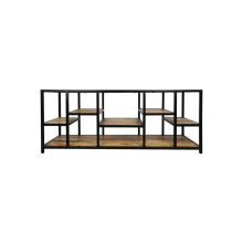 Meuble TV Levels Natural/Black 140x40x55 - HSM - Contemporâneo - Design - Porta(s) e gaveta(s)