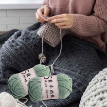 (G) 5 Strands Milk Cotton Doll Crochet Diy Knitting Thread Baby Sweater Wool Ball