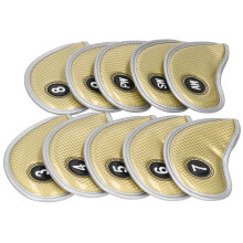 10 Stück Golf Eisenkopf-Abdeckungen Set Wasserdicht PU 170x87mm