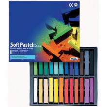 Craie pastello - MUNGYO - 007036 - Scatola da 24 - Colori assortiti - Pigmenti extra fini