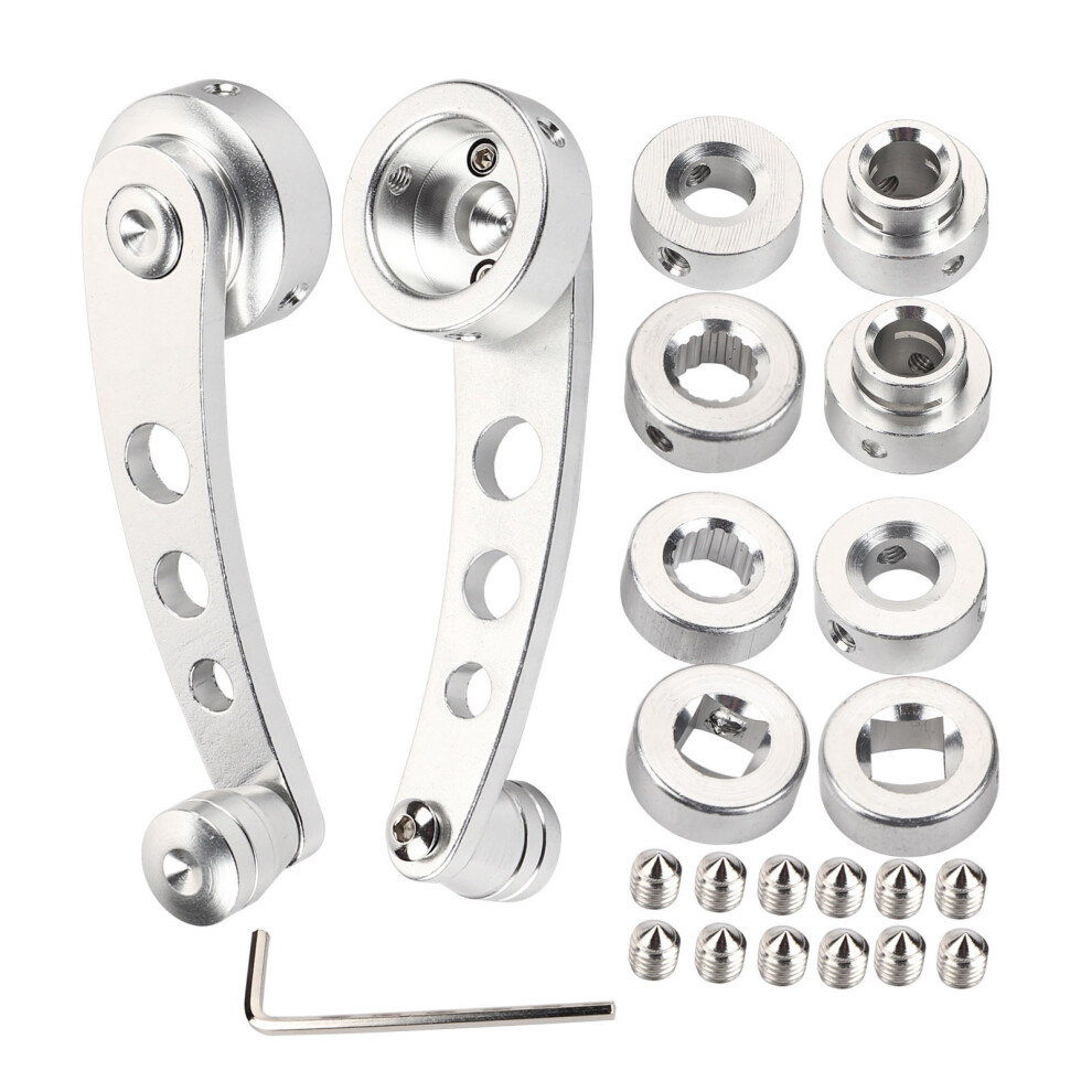 2Pcs Alloy Window Handle Riser Winder Crank Fit Light 8320539659244
