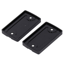 Frontbremssystem Ölreservoirdeckel Abdeckungen (Paar) Aluminiumlegierung 74x42mm Schwarz