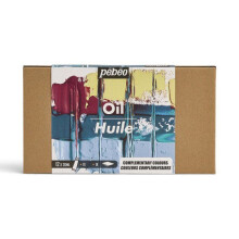 Pebeo - Tintas a óleo - Studio óleo xl - conjunto 12 tubos 20 ml cores complementares + acessórios