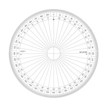 Graphoplex - Relator círculo inteiro graus Ø 20 cm