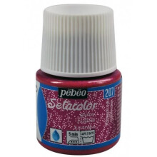 Peinture textile - Pébéo - Setacolor - Tourmaline N207 - 45ml - Pailleté pour tissus clairs
